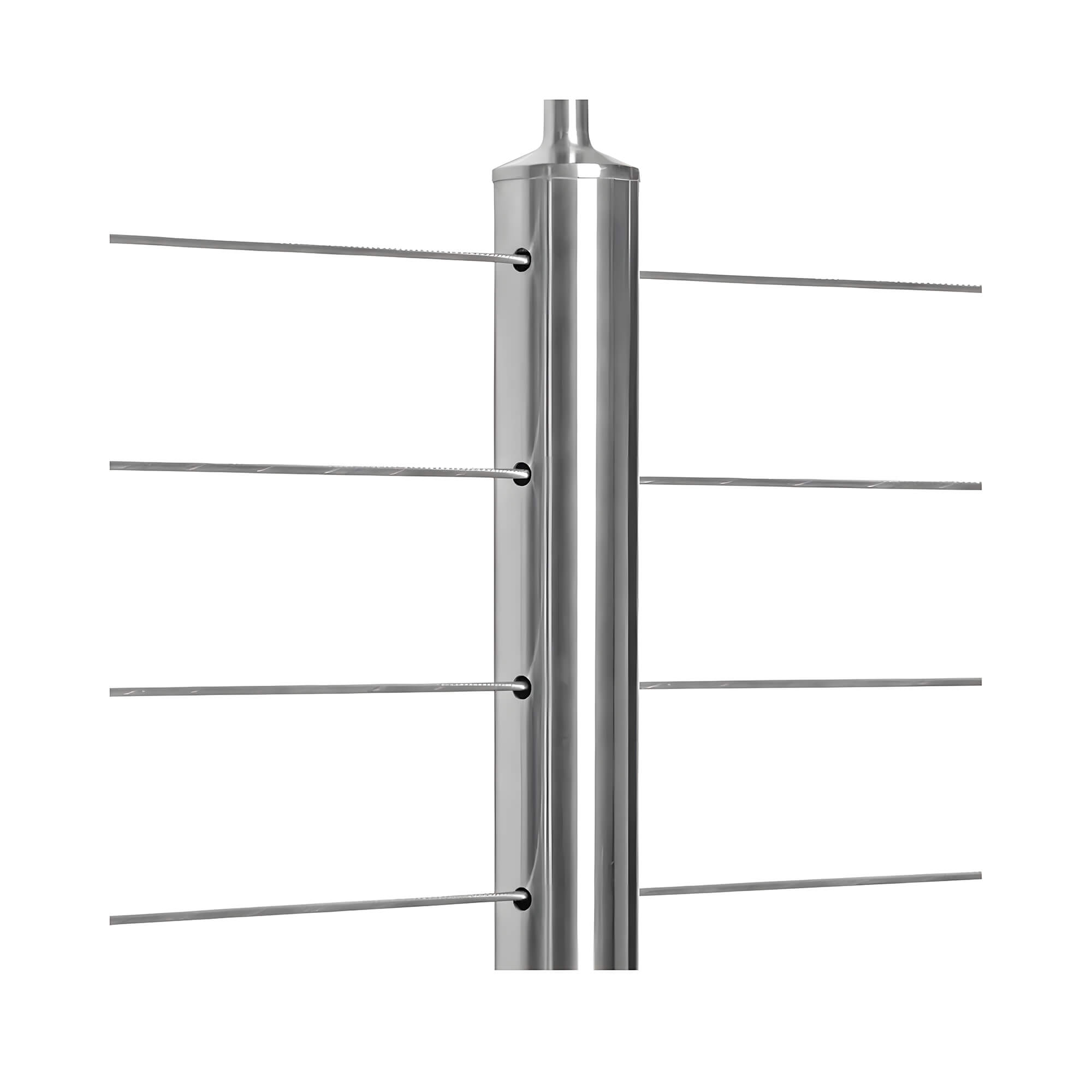High Quality Stainless Steel Cable Railing Post For Deck Balcony Stair Balustrade Railing Interior And Exterior