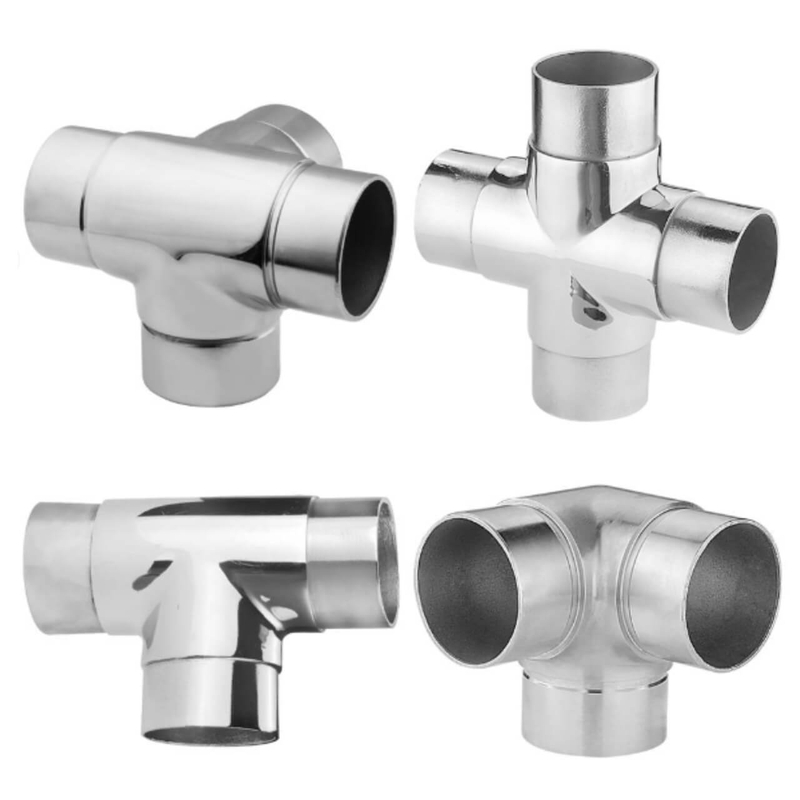 Stainless Steel 3 ways T Round Tube Connector Buy Round Tube